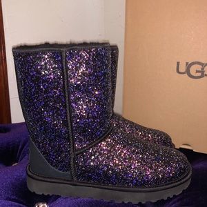 New Ugg Cosmo gorgeous glitter shirt boots Sz 9